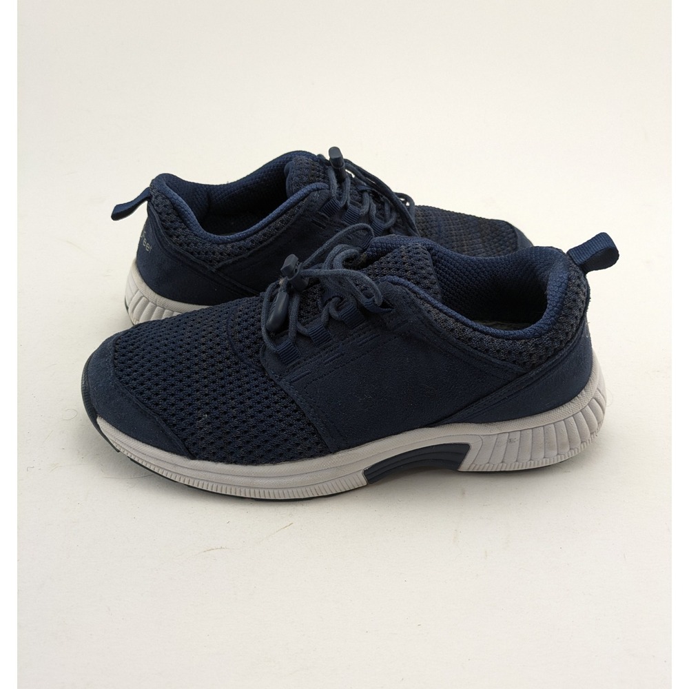 Womens Orthofeet Blue Nira Hands Free Stretch Knit Walking Shoes 80031 Size 8.5